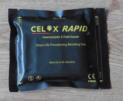 Picture of a CELOX RAPID haemostatic dressing